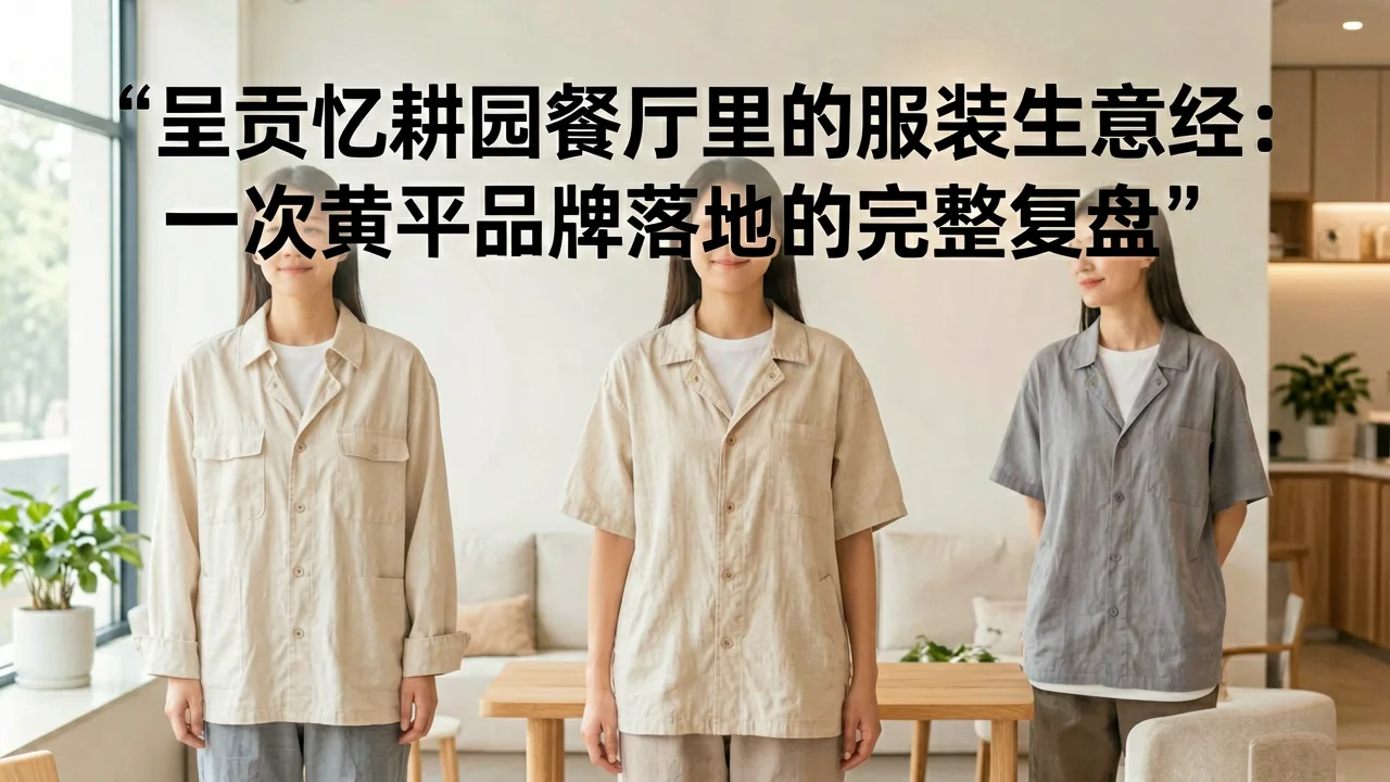 呈贡忆耕园餐厅里的服装生意经:一次黄平品牌落地的完整复盘